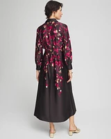 Leaf Print Shirt Dress