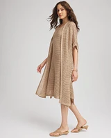 Crochet-Knit Sequins Ruana
