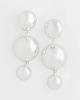 Silver Drop Clip-On Earrings