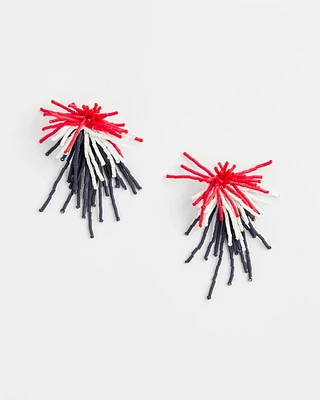 No Droop® Seed Bead Firework Earrings