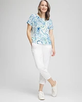 Zenergy® Paisley Drop Shoulder Tee