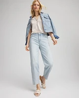 Relaxed Tapered Cropped Jeans