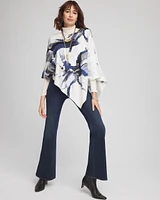 Foil Cashmere Blend Poncho