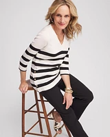 Stripe Button Detail Tunic