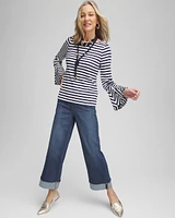 Pull-On Cuffed Jeans