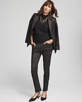 Shimmer Short Sleeve Pullover Sweater