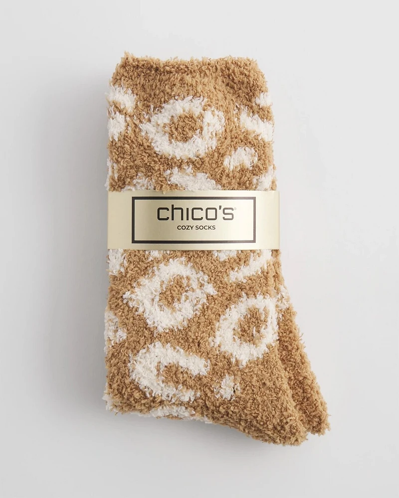 Animal Print Cozy Socks