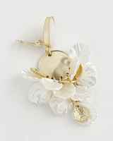 Antique Gold & Seashell Chandelier Earrings