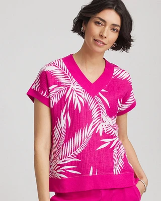 Zenergy® Tropical Gauze Top
