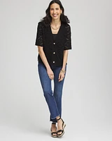 Short Button-down Cardigan