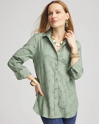 No Iron™ Jacquard Shirt