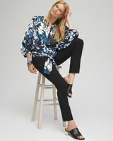 Floral Tie-Front Blouse