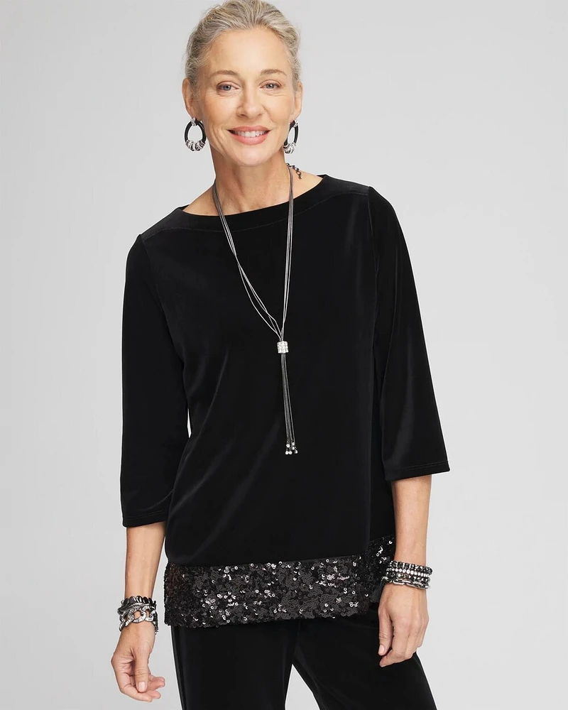 Travelers™ Velvet Sequin Tunic
