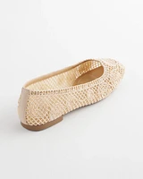 Cora Raffia Flats