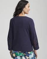 Lace Sleeved Top