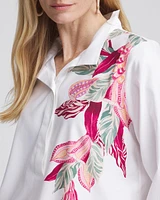 No Iron™ Floral Buttonback Tunic