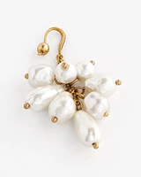 No Droop™ Faux-Pearl Cluster Earrings