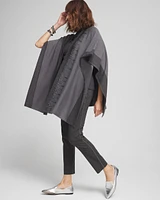 Embellished Colorblock Ruana