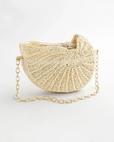 Raffia Crochet Conch Shell Bag
