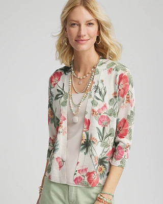 Spring Gardens Open-Front Cardigan