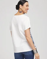 Handkerchief Side-Tie Front Tee