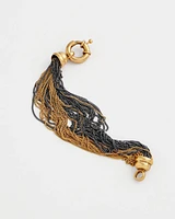 Multi Strand Mixed Metal Bracelet