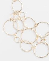 Short Goldtone Multi-Strand Link Necklace