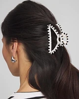 Bead Embellished Raffia Hair Clip