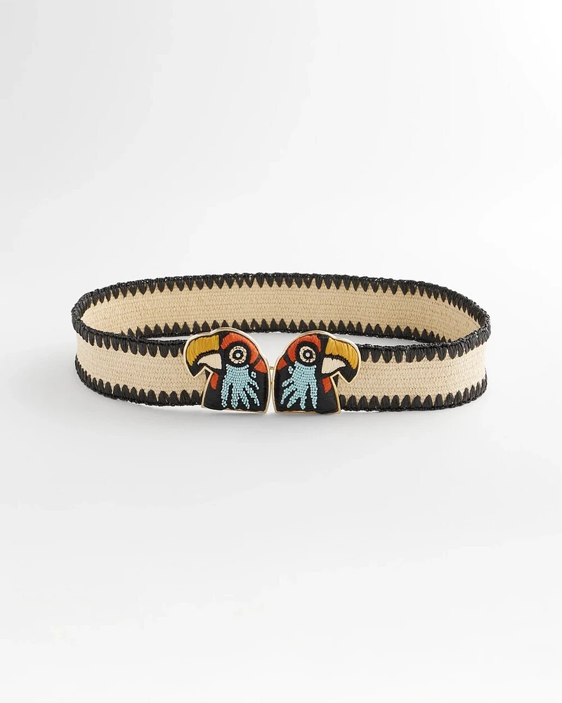 Tropical Parrot Stretch Belt