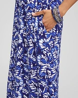 Batwing Sleeved Jersey Midi Dress