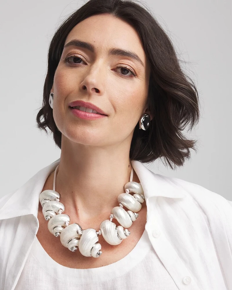 Genuine Seashell Collar Necklace