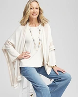 Ribbed Ruched-Neck Top