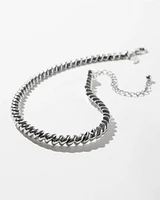 Silver Tone Collar Necklace