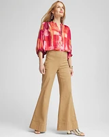 Pull-On Flare Trouser Jeans