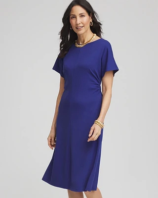 Fit and Flare Cinched Waist Dress
