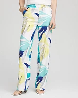 Tropical Linen Stretch Relaxed Pants