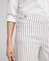 Brigitte™ Striped Wide-Leg Cropped Pants