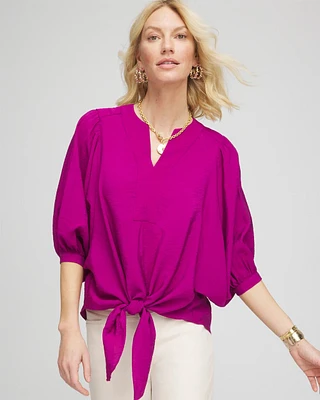 Tie-Front Blouse