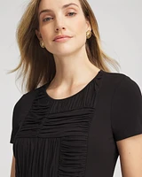 Jersey Knit Ruched Front Tee