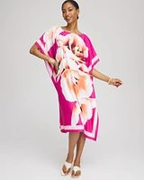 Floral Silky Kaftan Dress