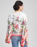 Wildflower Crepe Boatneck Poncho