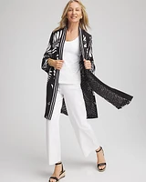 Tie-Front Long Kimono