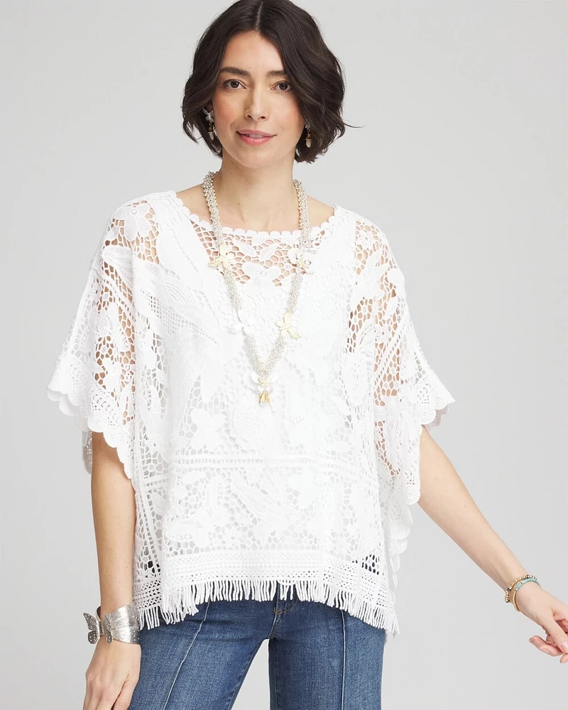 Lace Crochet Poncho