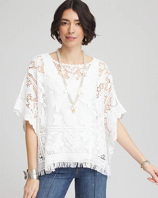 Lace Crochet Poncho