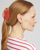 Red Raffia Hair Clip