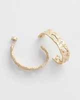 No Droop® Molten Hoop Earrings