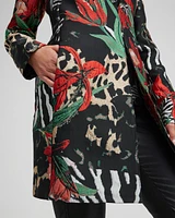 Jacquard Animal Print Topper