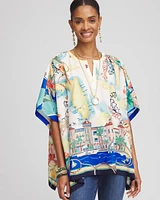Sanibel Print Poncho