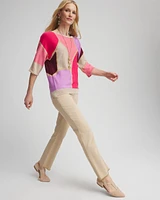 Girlfriend Fray Hem Kick Flare Jeans