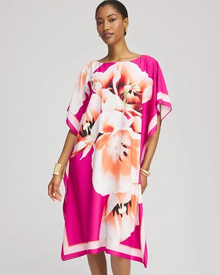 Floral Silky Kaftan Dress